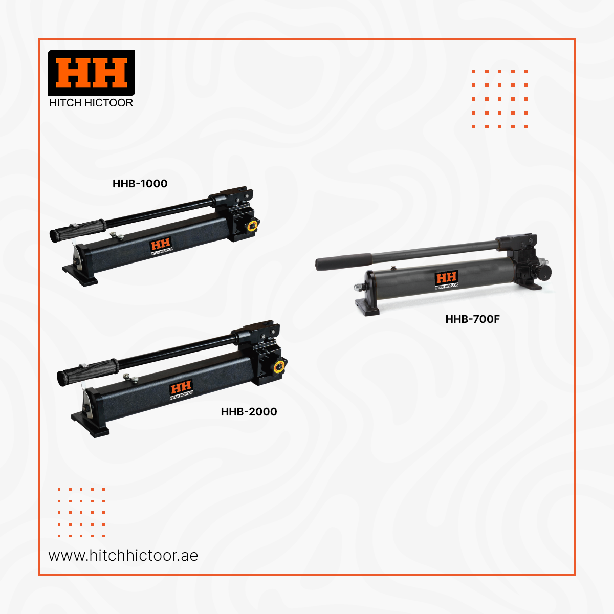 Hand Operated Hydraulic Pumps Made of aluminum alloy